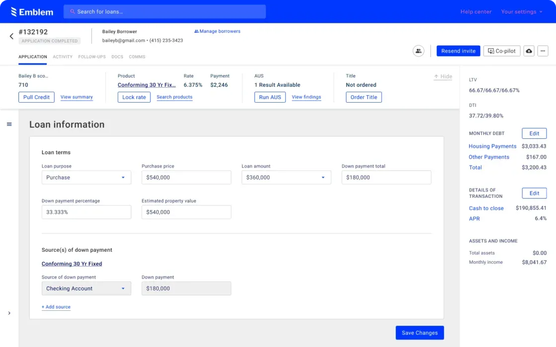 Blend Interface
